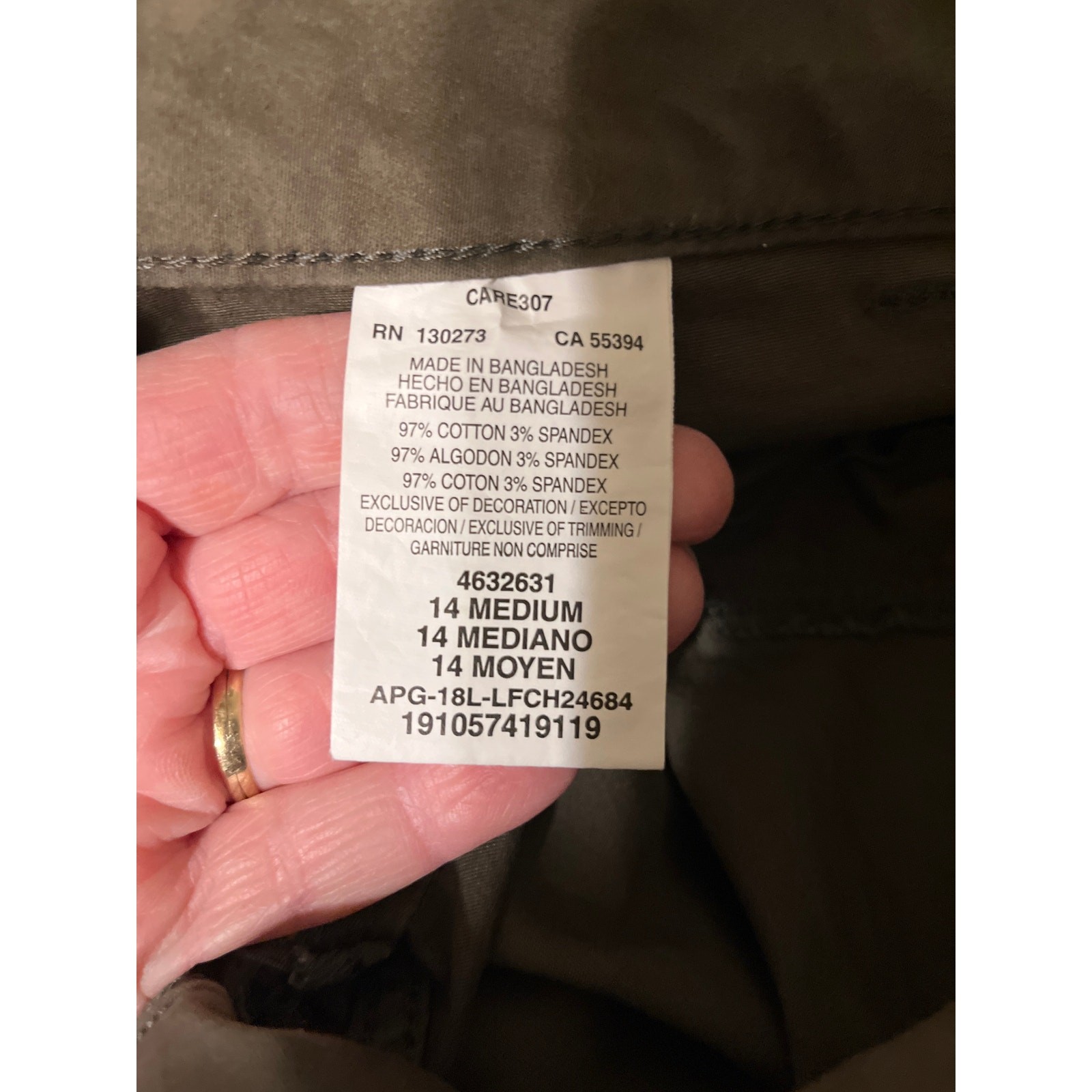 Lee regular fit slim ankle mid rise women’s pants size 14 image 7