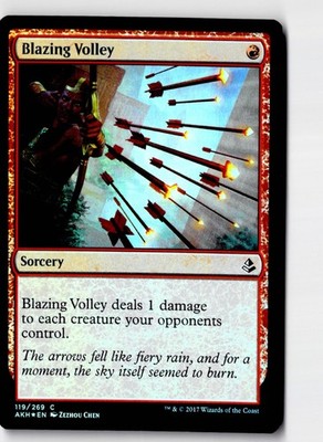 Blazing Volley 119 Foil Common The List Reprints Magic: The Gathering LP