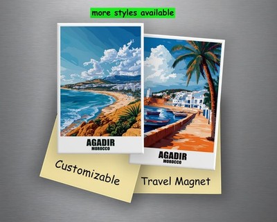 Agadir Kühlschrankmagnet Marokko Reise Magnet Souvenir Geschenkidee Andenken