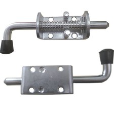 2 Pack Heavy Duty Stainless Steel Spring Loaded Barrel Bolt Latch Lock,Latch ...