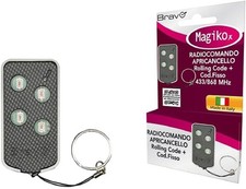 Télécommande Garage Rolling Code 4 Canaux 433/868 MHZ Bravo