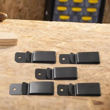 DIY Carrying Clip Accessories 5pcs Iron Black Sheath Belt Clip with Spring