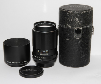 Pentax Super Multi Coated Takumar Objektiv 135 mm f/3,5 Portrait. M42 Mount Sonnenhaube