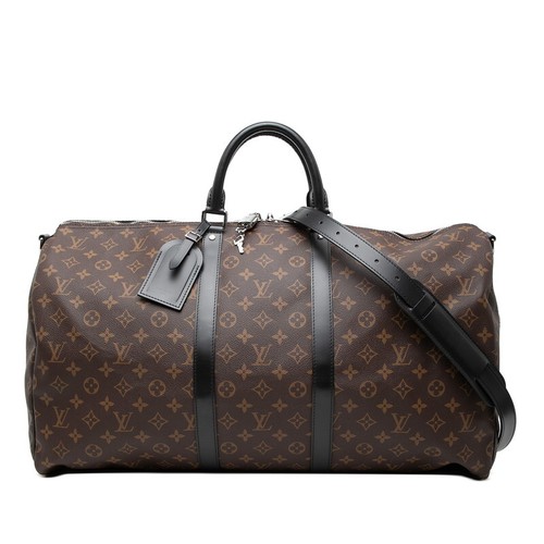 Louis Vuitton Monogram Macassar Keepall Bandouliere 55 Boston Bag 2WAY M56714 55