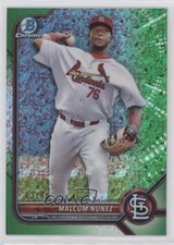 2022 Bowman Chrome Prospects Green Mini-Diamond Refractor 2/99 Malcom Nunez 1b8