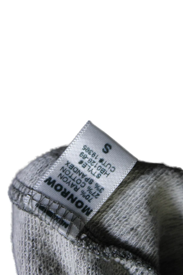 Pantalones deportivos Monrow para mujer florales cintura elástica tiro medio cónicos grises talla s Foto 4 de 4