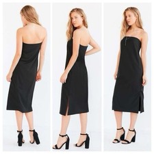 Urban Outfitters Silence & Noise Shapeless Strapless Midi Dress