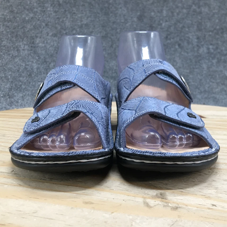 Sandalias Finn Comfort para mujer 37 azules Zanzíbar deslizables cuero cómodo punta abierta Foto 3 de 4
