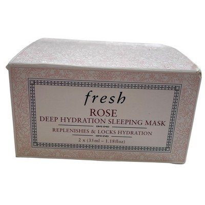 Fresh Rose Deep Hydration Sleeping Mask 2x 35ml 1.18 fl oz Replenishes & Locks