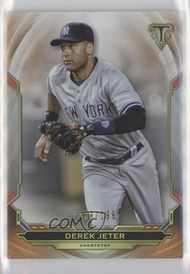 2019 Topps Triple Threads Amber 139/199 Derek Jeter #31 HOF 0c9g