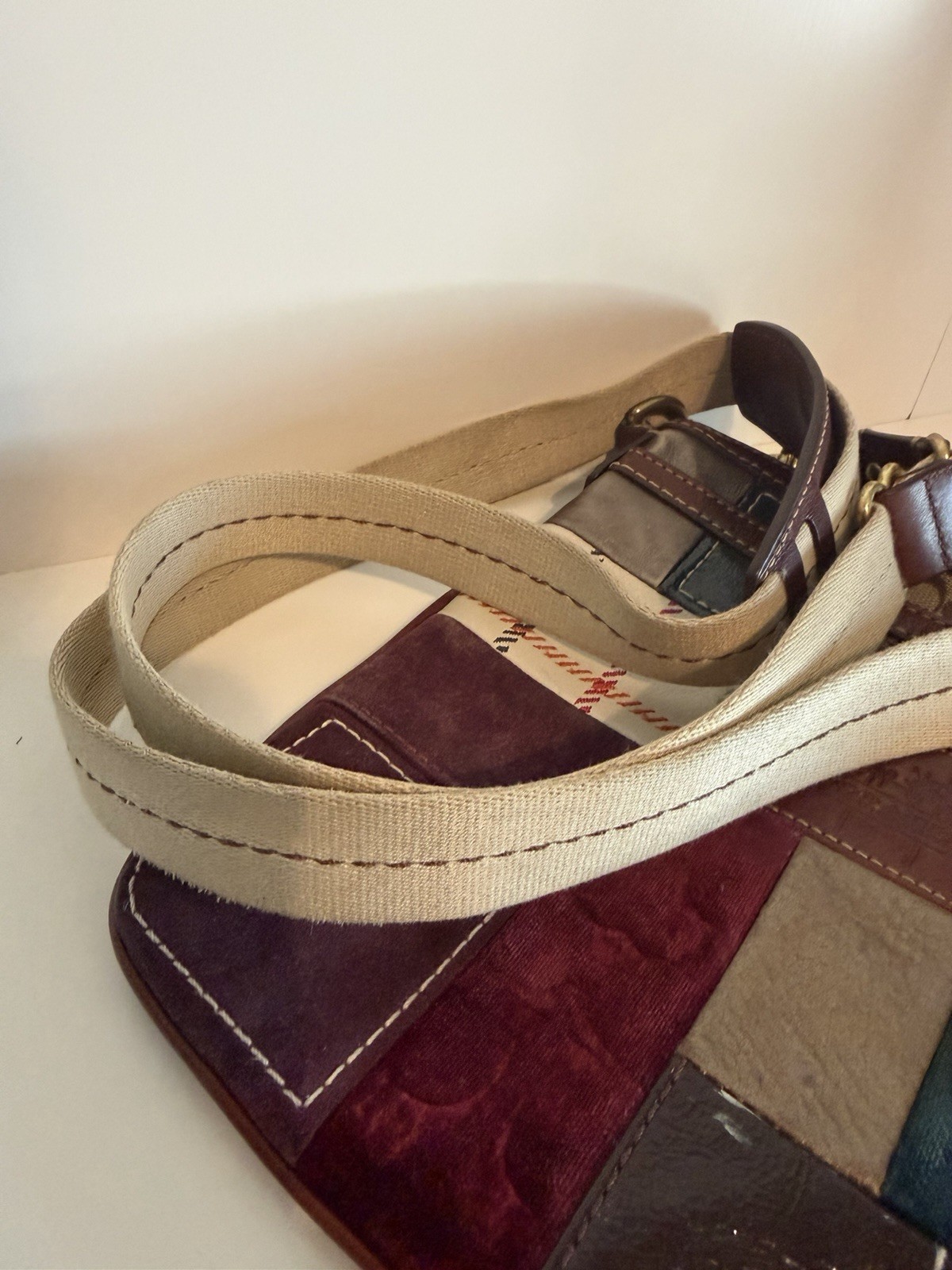 Coach Signature Patchwork Multicolor Crossbody Ba… - image 11