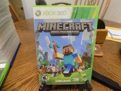 Minecraft game disc w/case good shape tested (Microsoft Xbox 360, 2013)