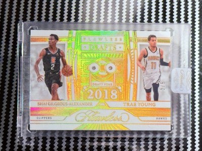 2023-24 Flawless Shai Gilgeous-Alexander/Trey Young Flawless Drafts Jrsy #2/5🔥