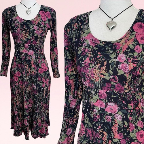 Haut Vintage Express Purple Mesh à Col V - Imprimé Floral Féerique Années 90/Y2K
