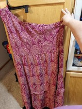 CY3- Knox Rose One Shoulder Maxi Dress  2X Pink Floral 
