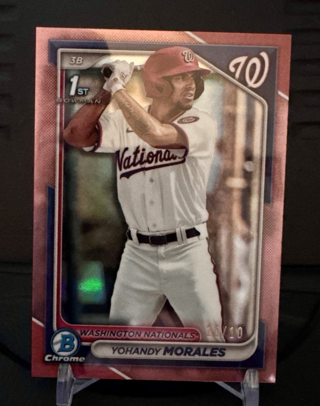 2024 1st Bowman Chrome Prospects Yohandy Morales #BCP-52 (RC) Rose Gold 10/10