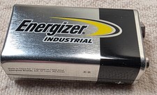 Used 1 Single Energizer Industrial 9V Alkaline Battery EN22 6LR61 6AM6 12-2026