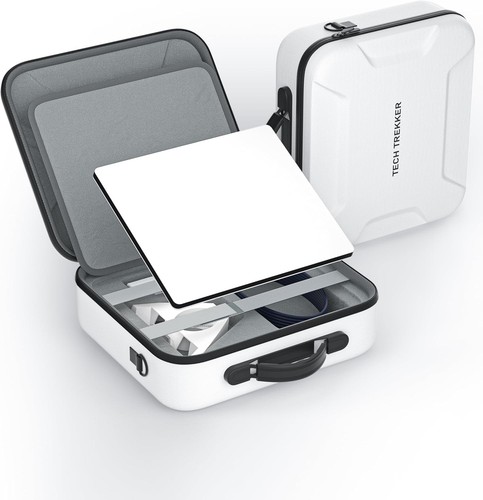 TECH TREKKER BIAŁE WODOODPORNE TWARDE ETUI PODRÓŻNE KOMPATYBILNE Z STALÓWKĄ STARLINK MINI
