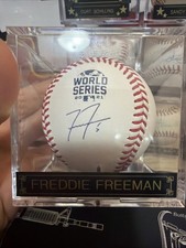 Freddie Freeman Signed/Autographed OMLB Baseball/Beckett Witnessed MLB Hologram