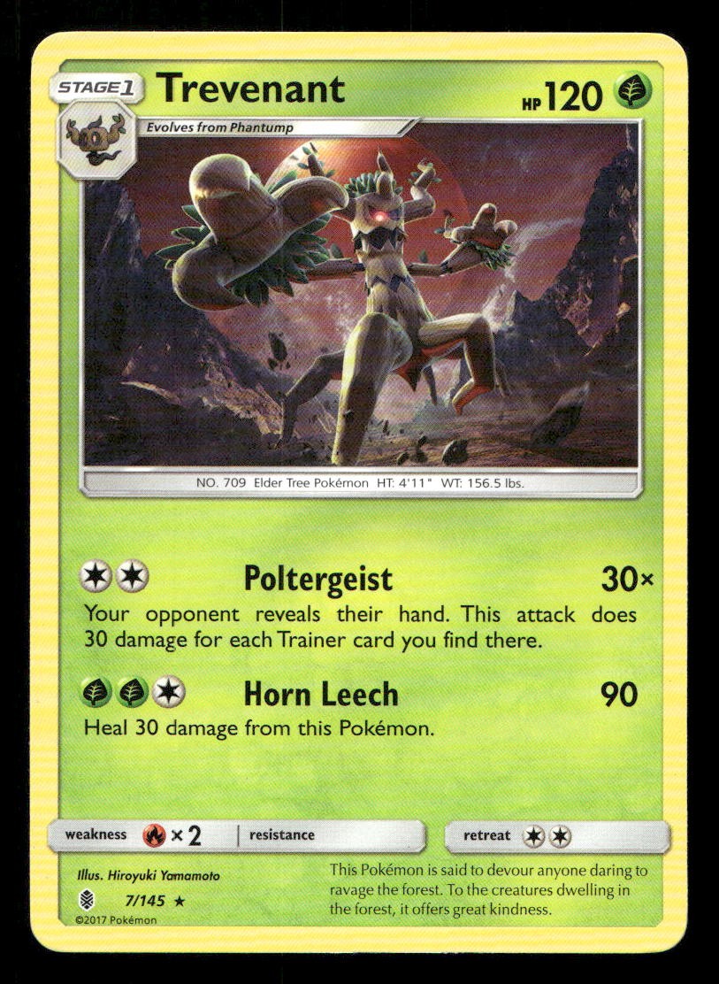 Trevenant 7/145 Guardians Rising NM/M Pokemon