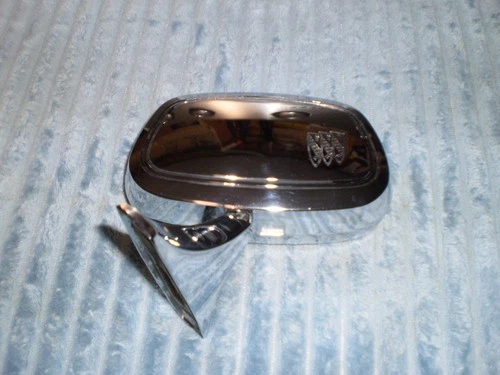 1970 BUICK LEFT CHROME NON-REMOTE TRI-SHIELD MIRROR GS SKYLARK CUSTOM