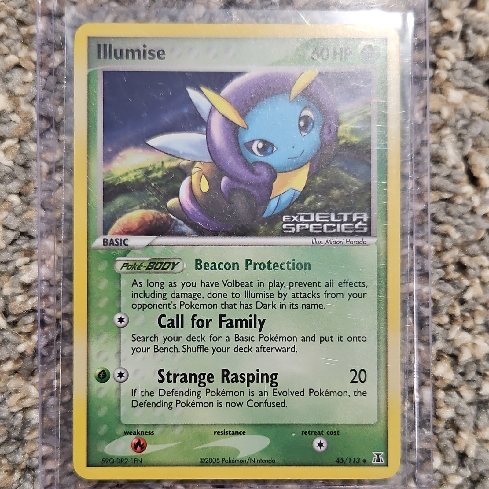 The Pokémon Company Illumise 45/113 Delta Species Reverse Holo Uncommon 2005 LP