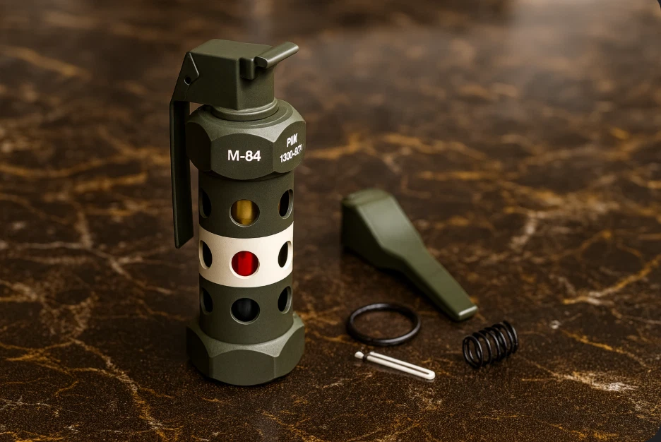 Inert M84 Stun Flashbang Grenade Replica 1:1 Prop Training Model - Image 2 of 3