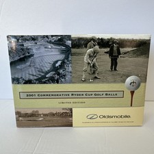 New 2001 RYDER CUP MATCHES. Limited Edition Oldsmobile Golf Balls - 12