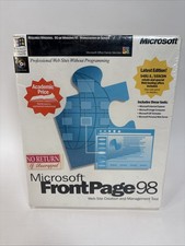 VTG Microsoft FrontPage 98 Web Design Software CD-ROM Complete Factory Sealed