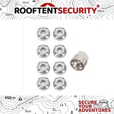 8 x M8 PREMIUM Fits TentBox/Roof Tent- Anti-Theft Security Nuts Locking Nut Set