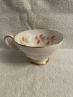 253e Vintage Crown Staffordshire TeaCup & Saucer CRS2 Orange Berries Grape Vines — photo 6