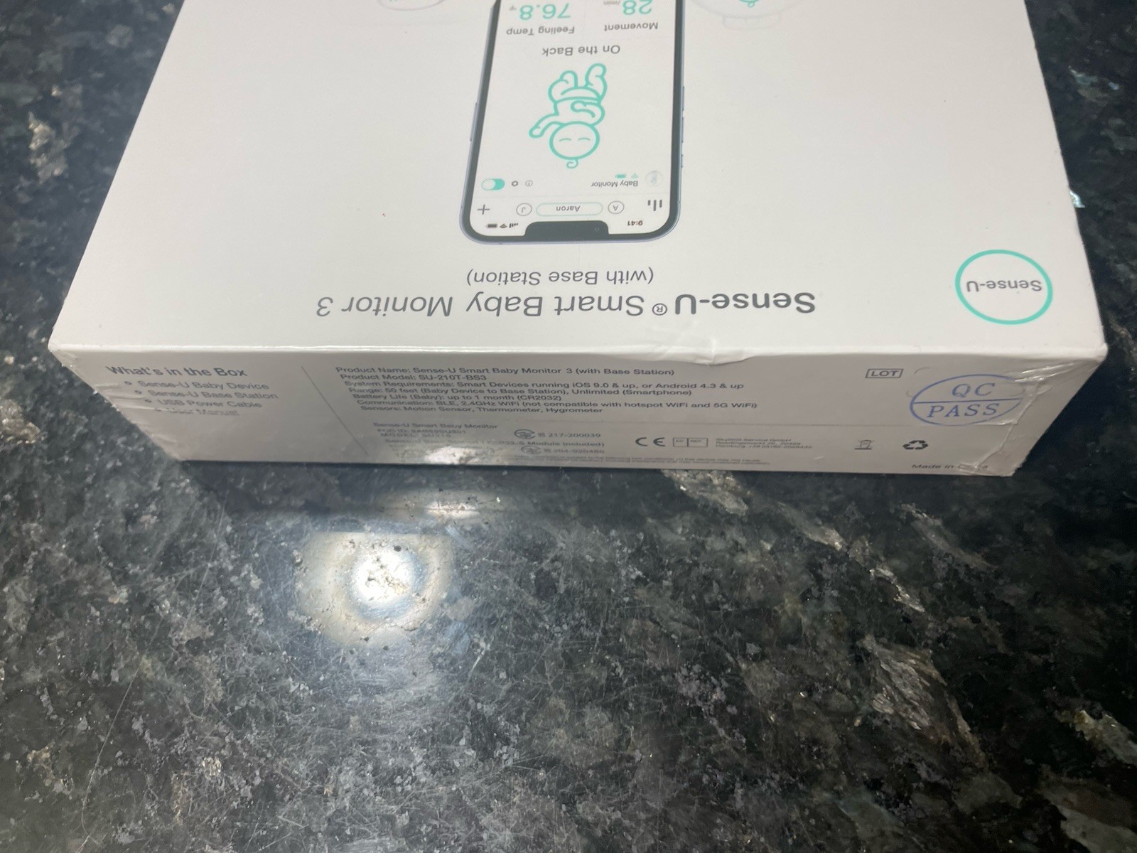 Sense-U Smart Baby Monitor 3 with Base Station New Sealed