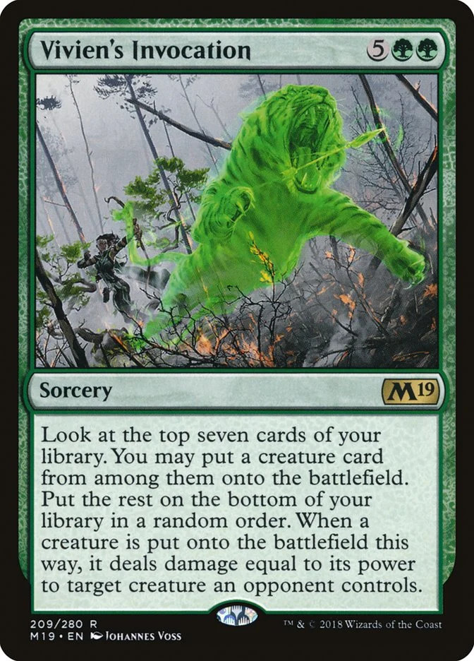 Vivien's Invocation [Core Set 2019] Near Mint