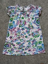 Hanna Andersson Butterfly 100 Cotton Little Girl's Short Sleeve Dress Size 5-6
