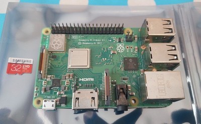 Raspberry Pi 3 Model B+ PLUS Quad Core 1.4GHz 64bit CPU 1GB RAM WiFi 32GB