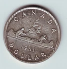 Canada Silver Dollar 1951 FWL