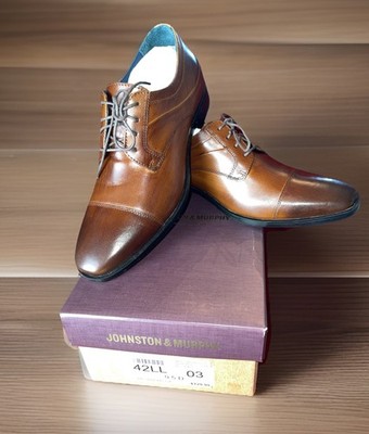 Johnston & Murphy Men's Gibbons Cap Toe Oxfords 15-8665 9.5 D