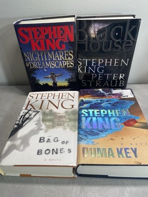 Stephen King Hardcover Book Lot Black House Duma Key Bag Of Bones Dreamscapes
