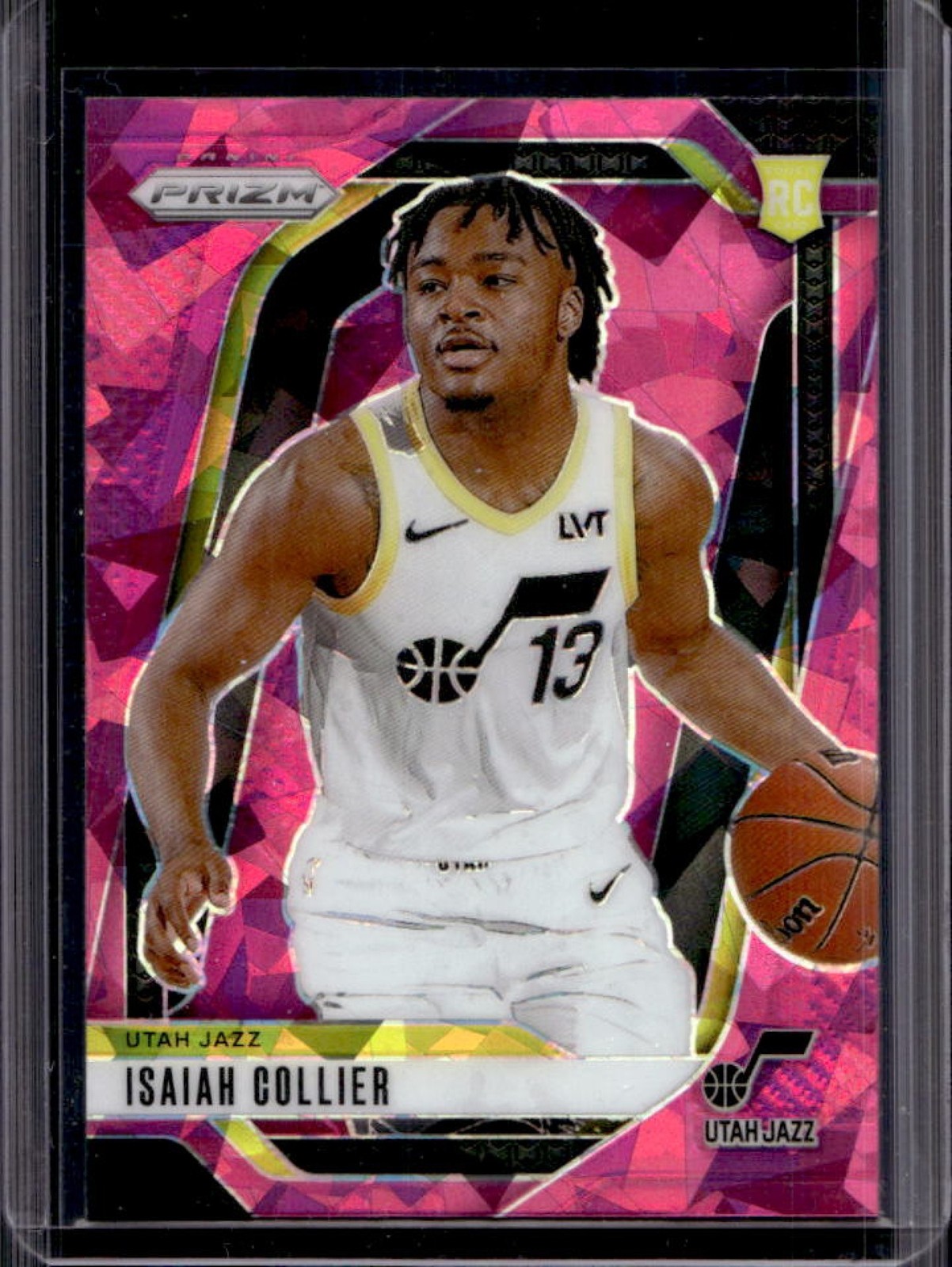 2024-25 Panini Prizm Isaiah Collier RC Pink Ice Rookie #227 Jazz