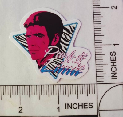 Scarface PUSH IT TO LIMIT Tony Montana Al Pacino Waterproof Decal Sticker 2''x2''