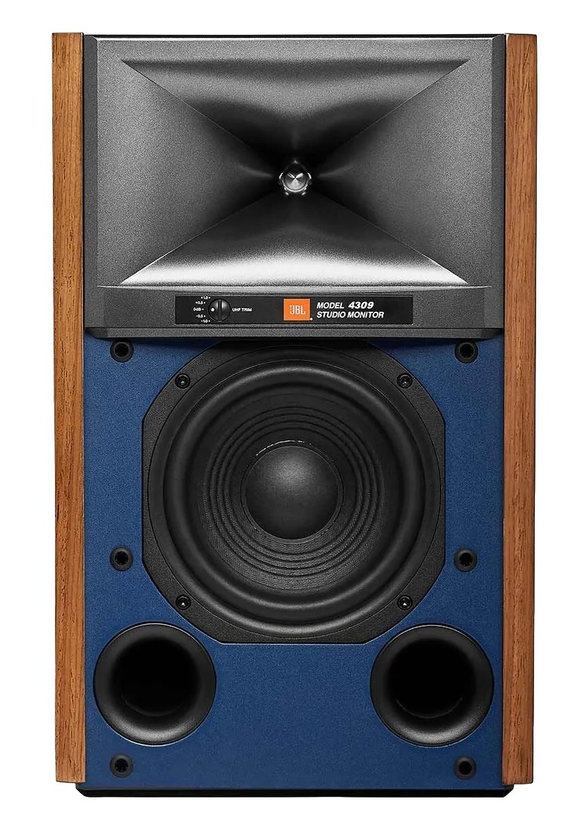 JBL Synthesis 4309 2-Way Loudspeakers, Walnut W/ Blue Grill, In