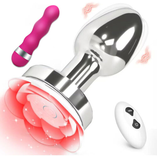 Plug Metal Women Device Pleasure Wearable Telescopic Licking Sucking Sex Toy - Picture 13 of 17