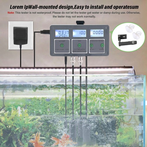 Multi Parameter Water Quality Tester S.G PH EC SALT ORP TDS CF TEMP 8 In 1 R TOU - Picture 4 of 24