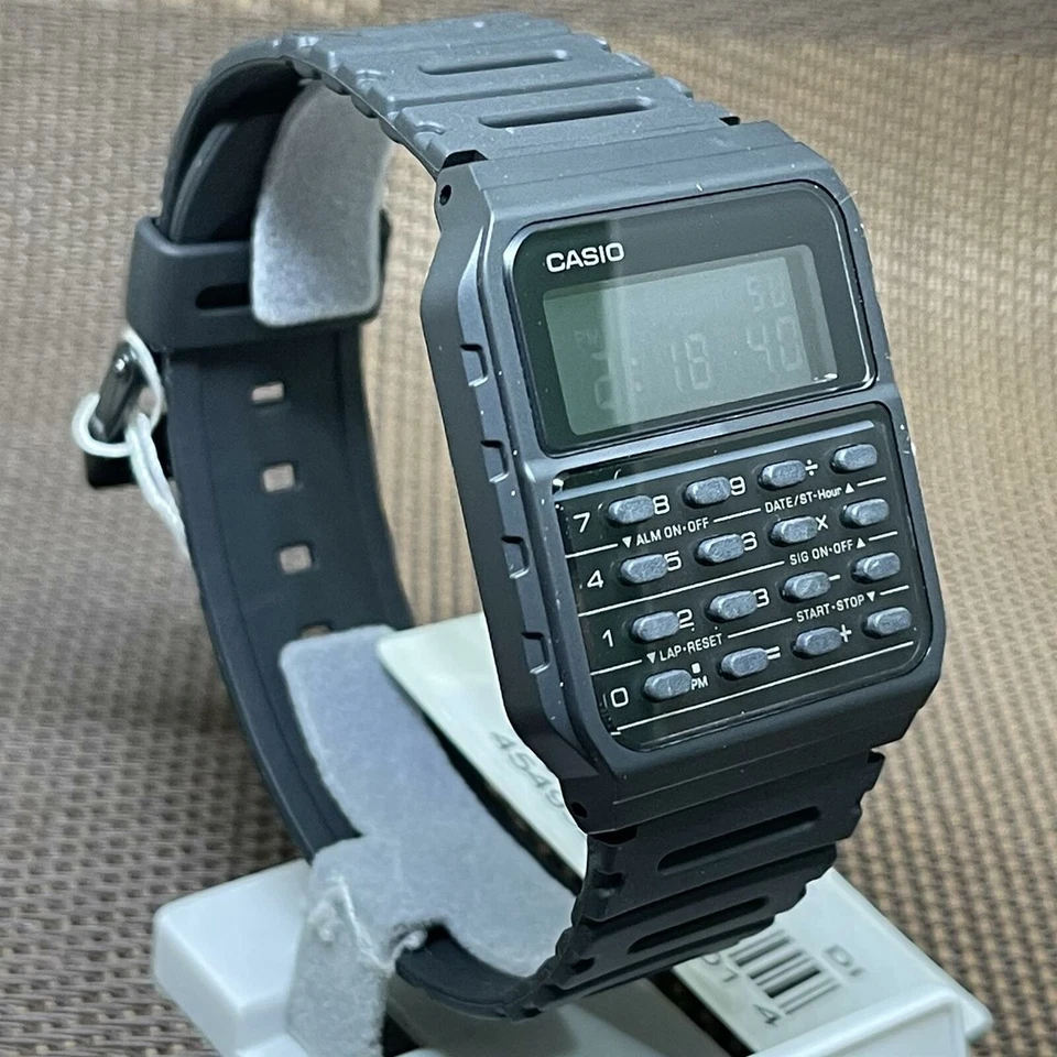 Casio CA-53WF-1B Orologio digitale con calcolatrice della banca dati a... - Immagine 3 di 4