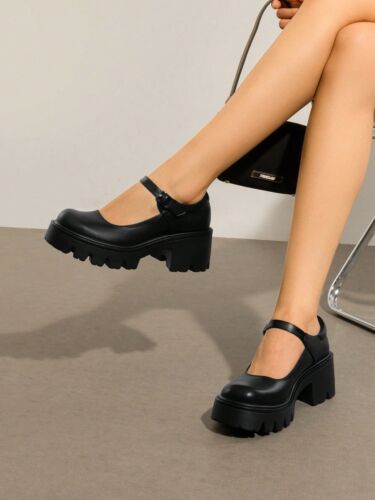 Women's Mary Jane Shoes For Women,Platform Dress Low Heel Chunky-JZH7 - Picture 47 of 54