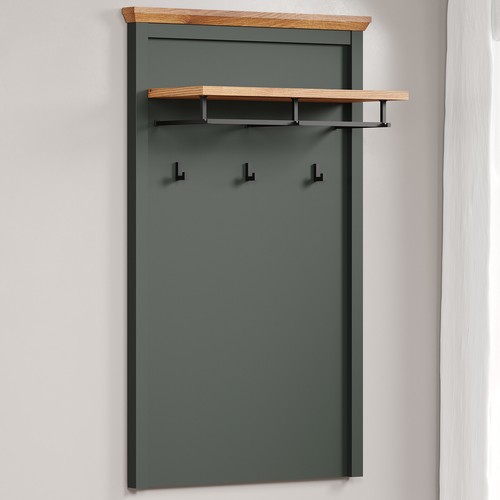 trendteam Garderobenpaneel Flurgarderobe Paneel Stanton Tannengrün 77 x 123 cm - Bild 2 von 5