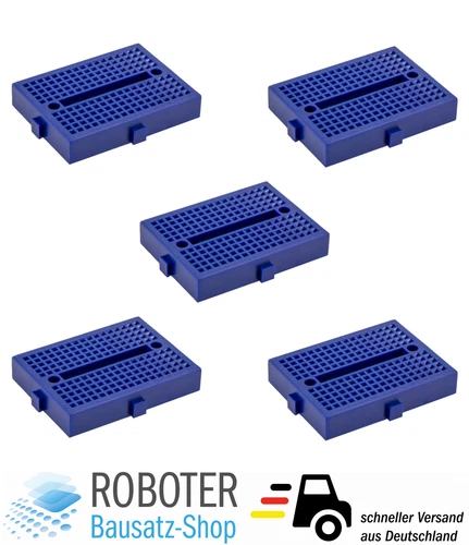 5x Mini Breadboard SYB-170 Blau kompatibel mit Arduino