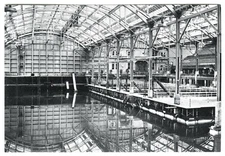 1890s SAN FRANCISCO SUTRO BATHS ARCHITECTURAL VIEW of INTERIOR~NEW 1980 POSTCARD
