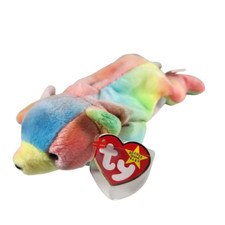 Vintage Ty Beanie Baby Sammy the Tie-Dye Bear 9 Inches With Tags