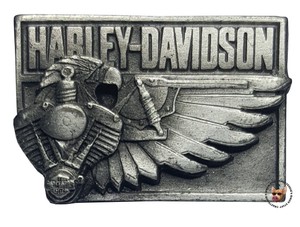 VINTAGE-HARLEY-DAVIDSON-V-TWIN-EAGLE-VEST-PIN-FREE-USA-SHIPPING-OBSOLETE